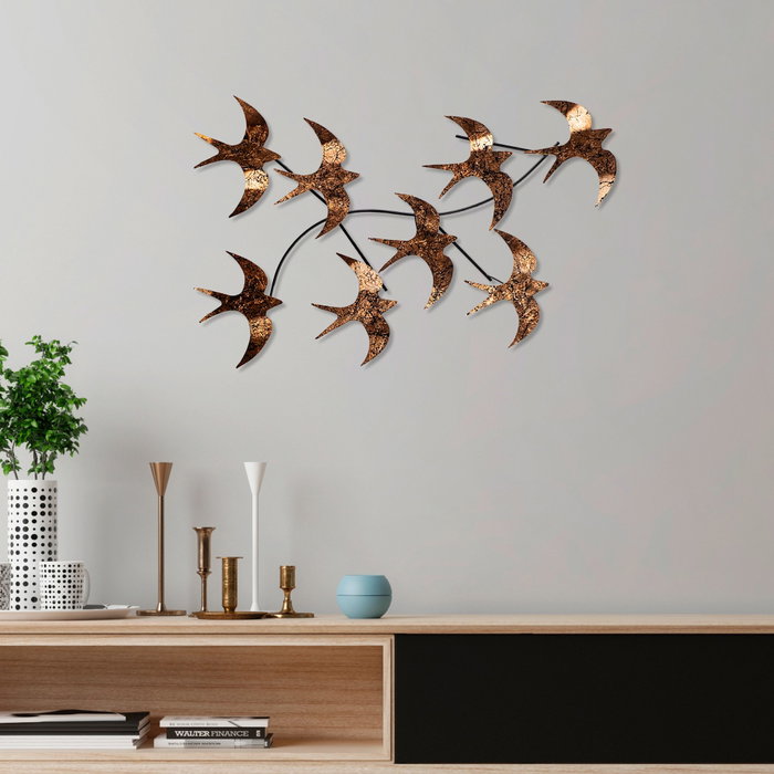 Wallity Flying Birds 3 Escultura de pared de metal Multicolor Wallity Flying Birds 3 Escultura de pared de metal Multicolor
